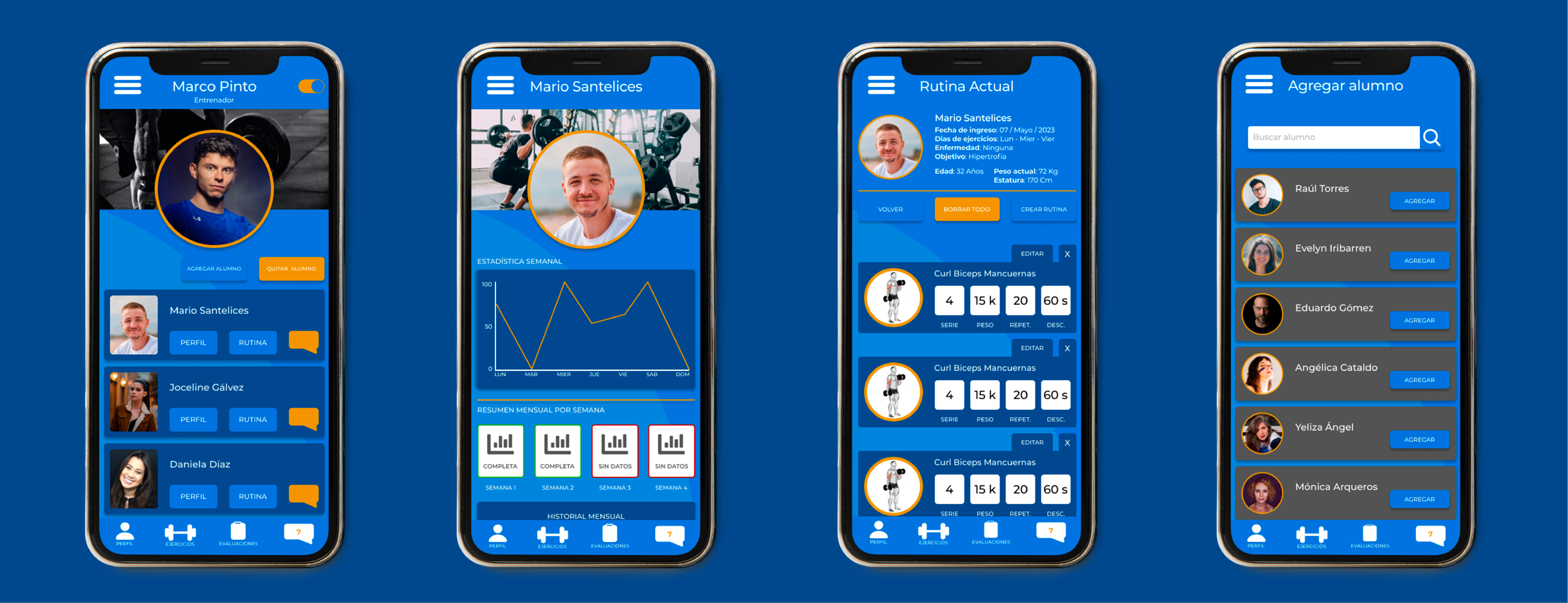 4 High Fidelity Mobile Mockups