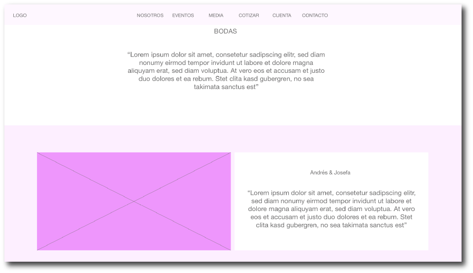 Digital Wireframe Desktop Layout