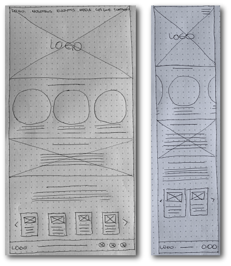 Responsive Screen Size Paper Sketches